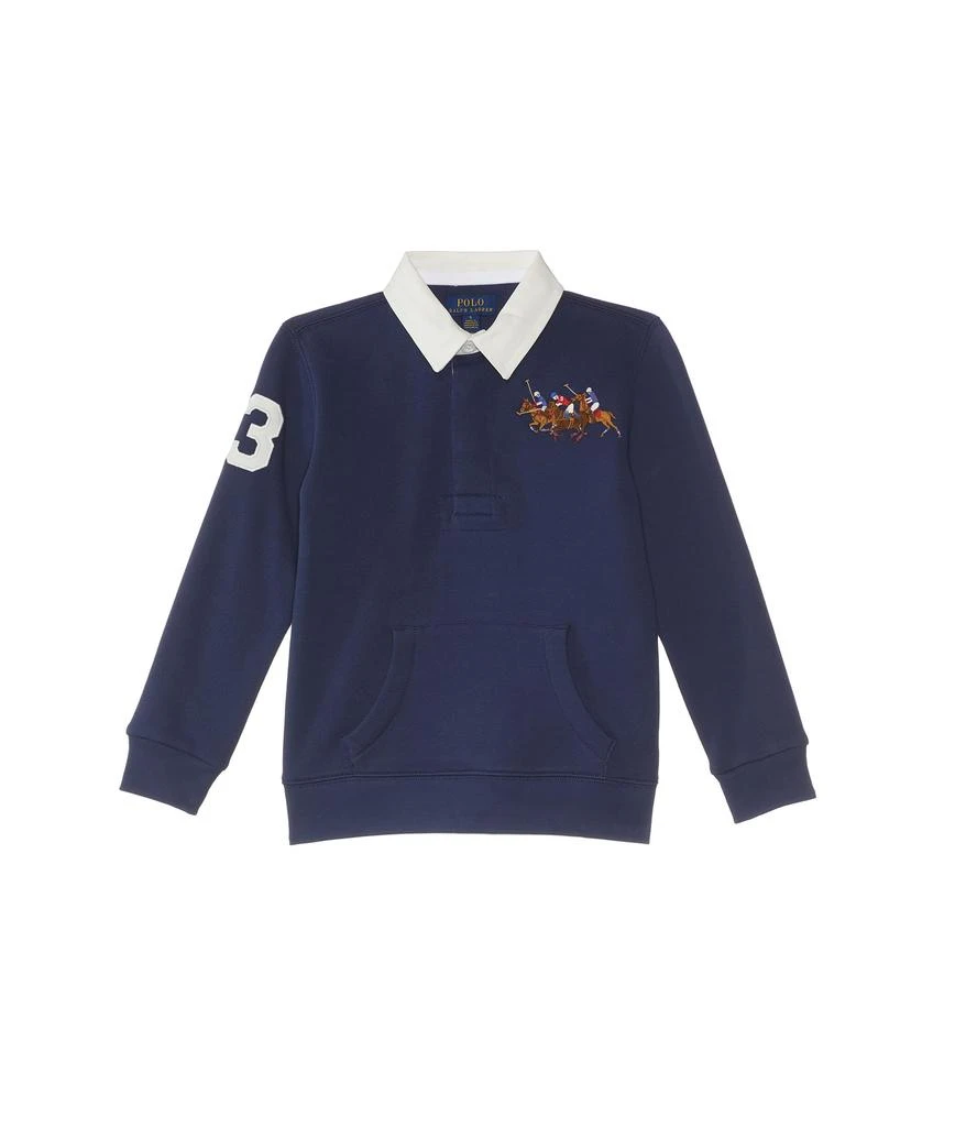 Polo Ralph Lauren Kids Triple-Pony Fleece Rugby Sweatshirt (Toddler/Little Kids) 1