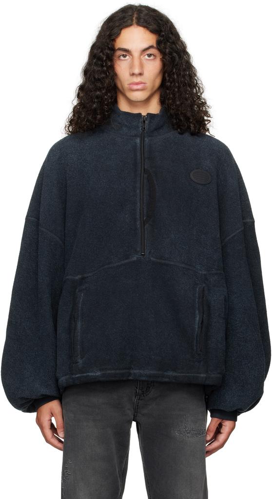 Alexander Wang Gray Oversize Star Logo-Print Zip-Up Hoodie