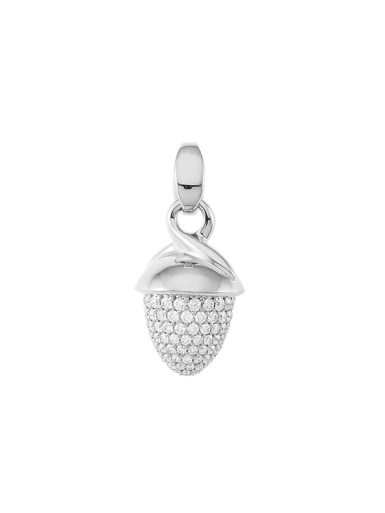 Tamara Comolli Mikado Bouquet 18K White Gold & Diamond Pavé Acorn Pendant