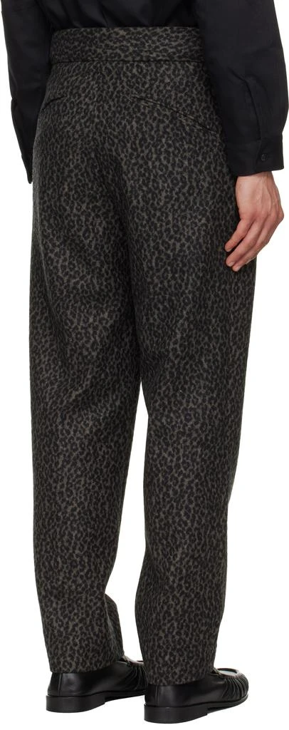 Needles Gray Side Tab Tucked Trousers 3