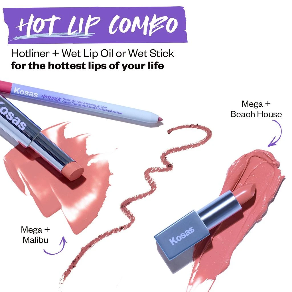 Kosas Hotliner Hyaluronic Acid Contouring Lip Liner 8