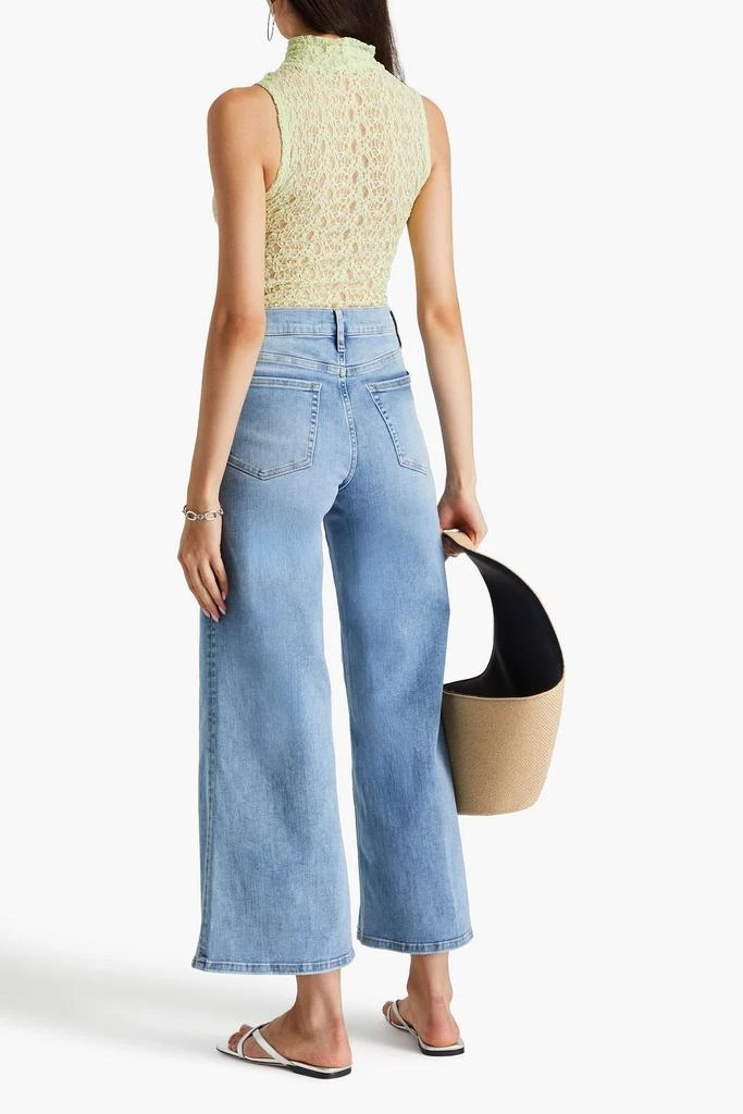FRAME Le Palazzo Crop high-rise wide-leg jeans 3
