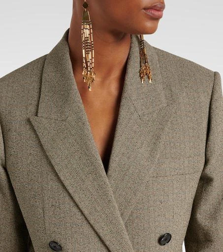 Isabel Marant Irma plaid cotton-blend blazer 5