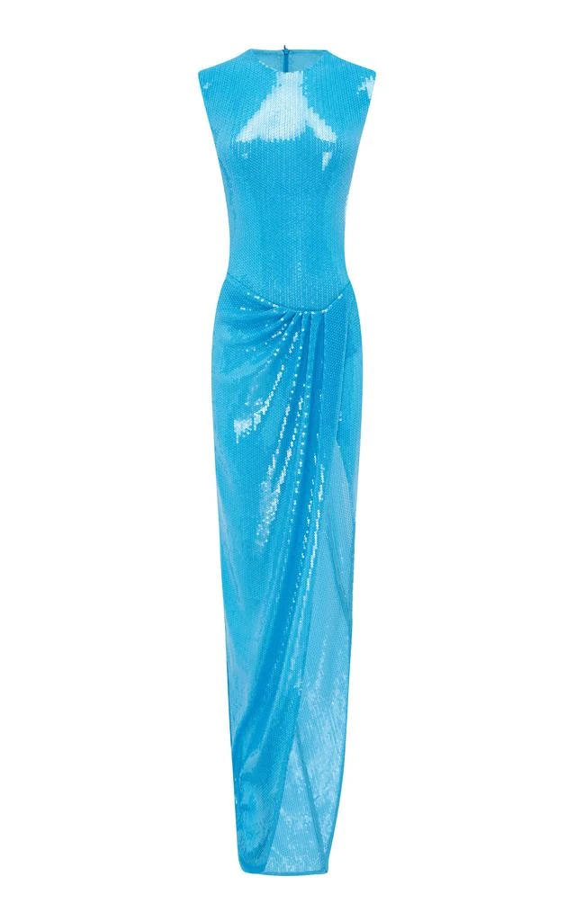 blue dress for baby girl Strapless Dress in Stretch Crepe main image 1
