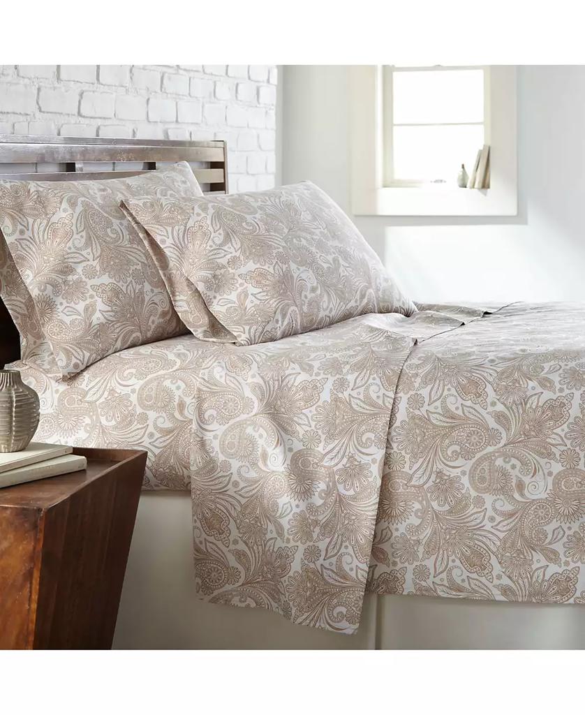 SOUTHSHORE FINE LINENS Perfect Paisley Extra Deep Pocket Boho Sheet Set, Full