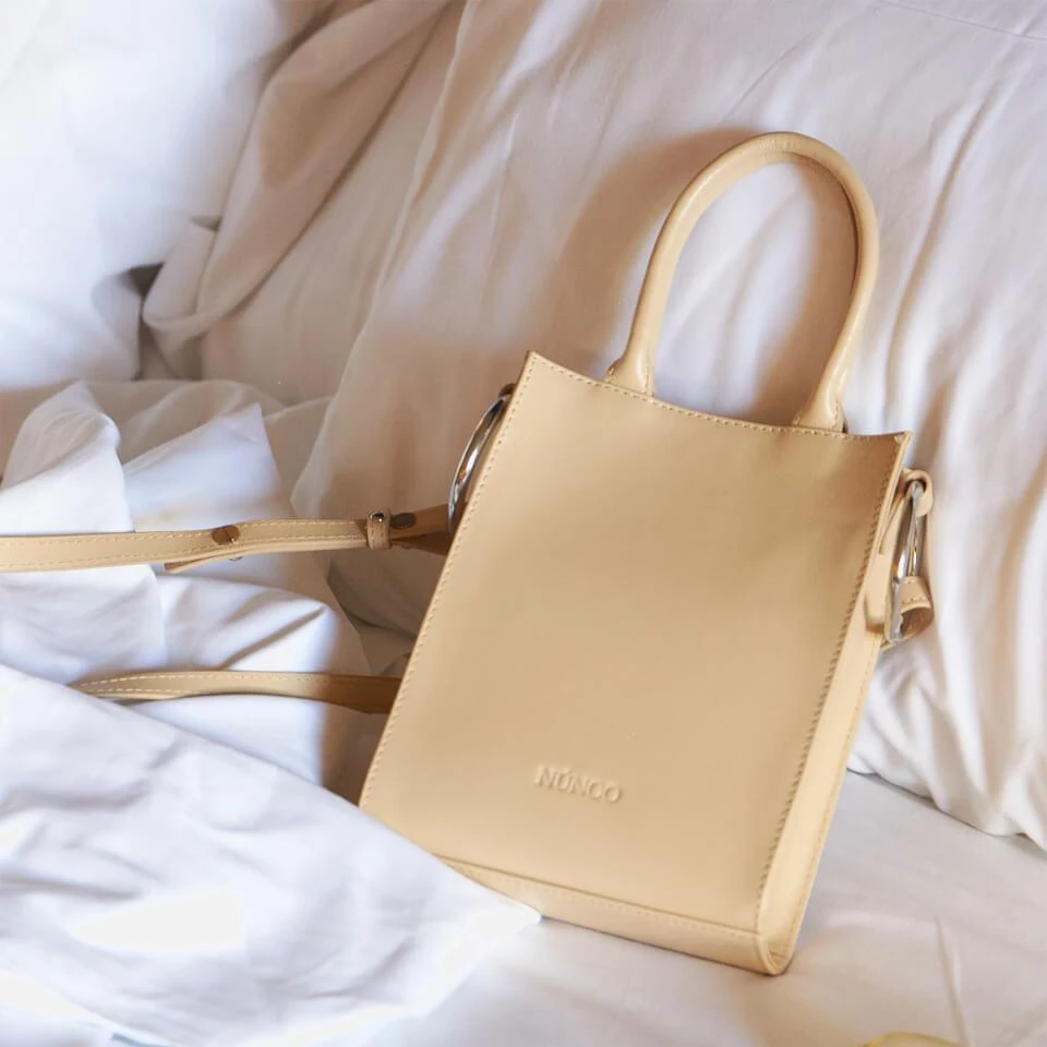 Nunoo Núnoo Women's Florence Moonbag Mini Tote Bag - Beige 2