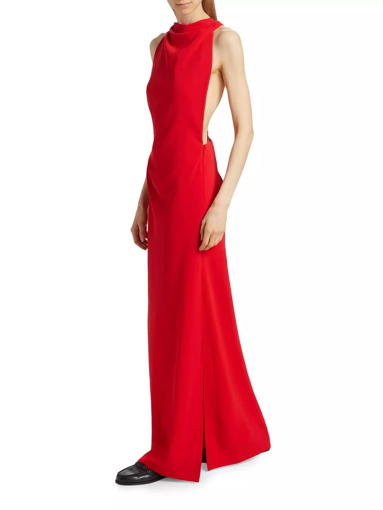 Proenza Schouler Crepe Twist-Back Gown 3