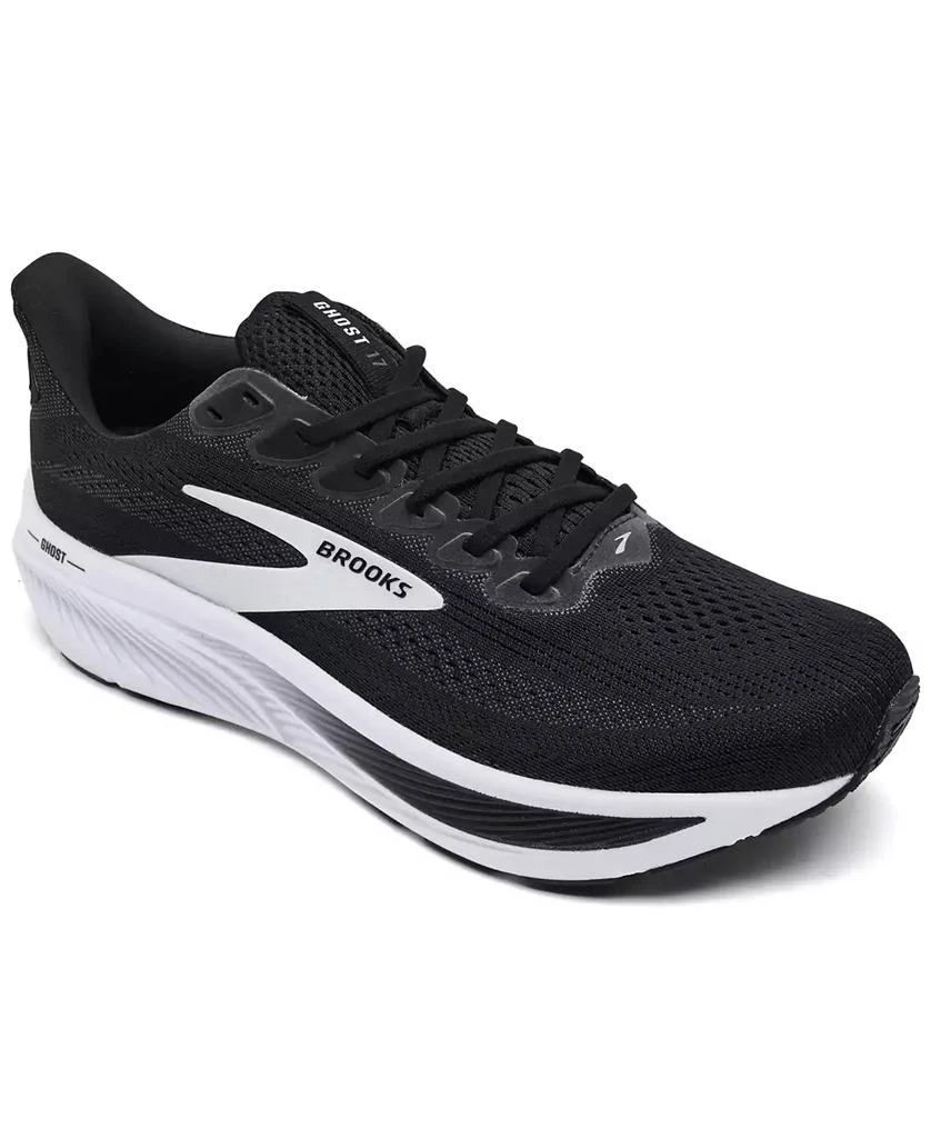 Brooks Men's Ghost 17 Wide-Width Running Sneakers from Finish Line 1