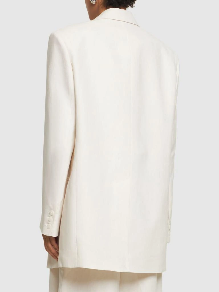 The Frankie Shop Aiden Linen & Viscose Blazer 2