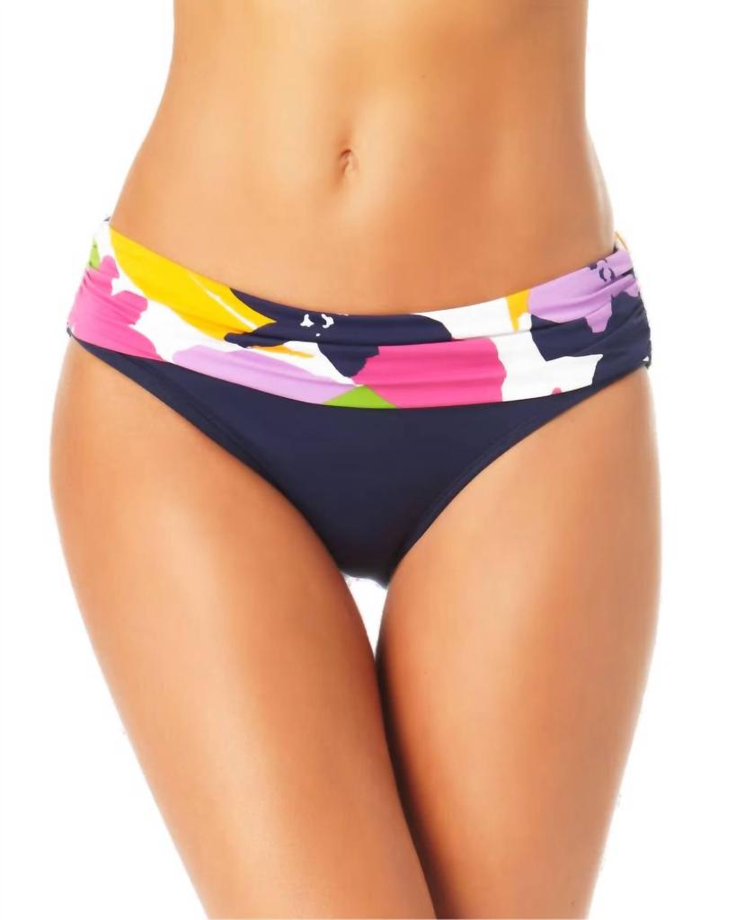 Anne Cole Anne Cole - Bold Floral Foldover Bikini Swimsuit Bottoms