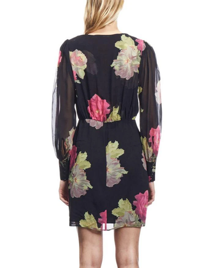 The Kooples Rose Surplice Neck Mini Dress 2