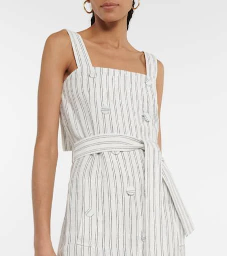 Altuzarra Audrey striped linen midi dress 4