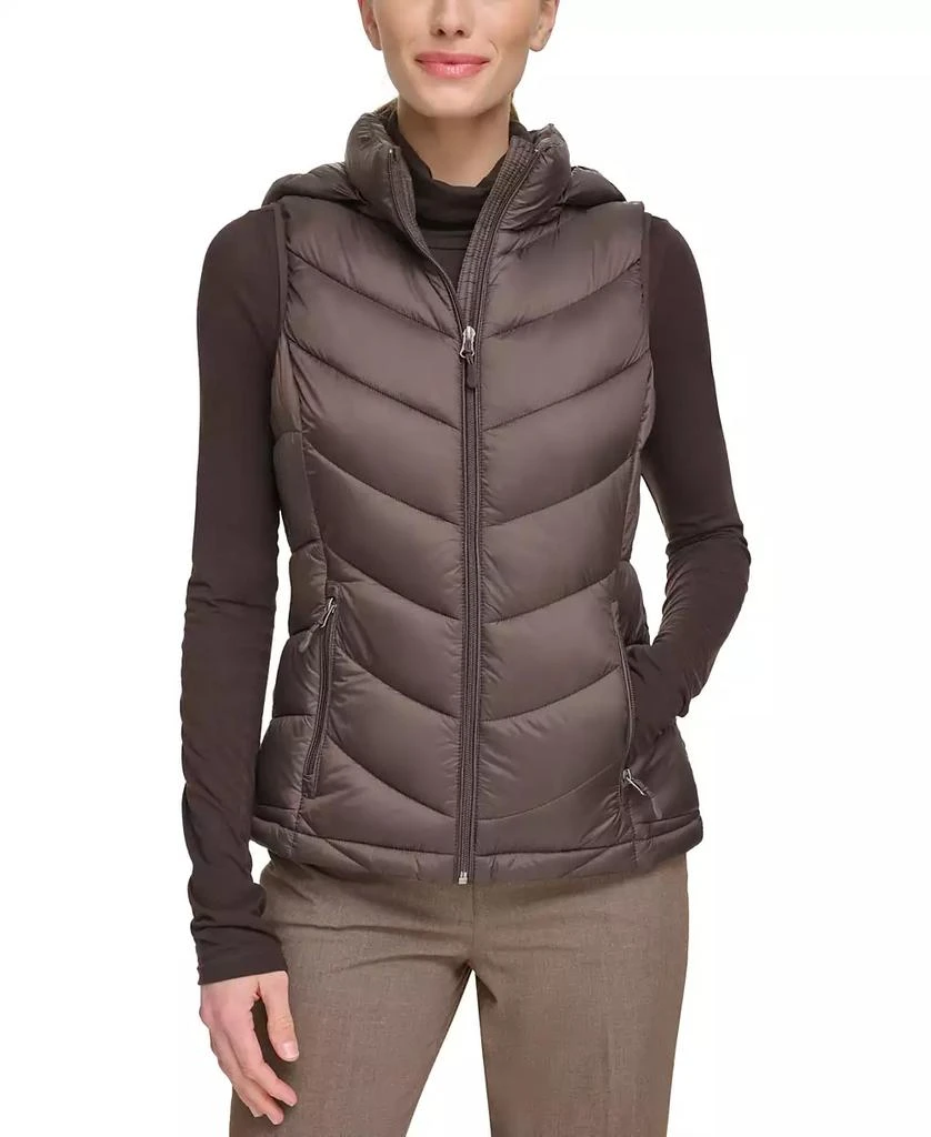 Charter Club Women's Packable Hooded Puffer Vest, Created for Macy's 1