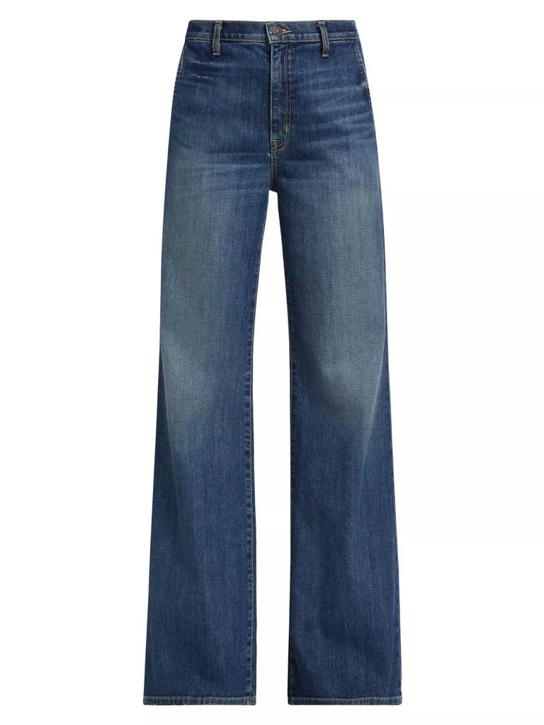 Nili Lotan Anna High-Rise Stretch Wide-Leg Jeans 1