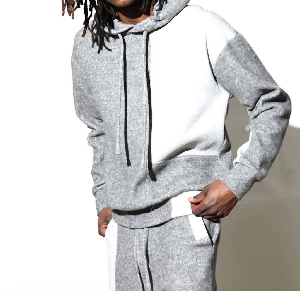 TWENTY MONTREAL Maddux Plush Fleece Patchwork Hoodie
