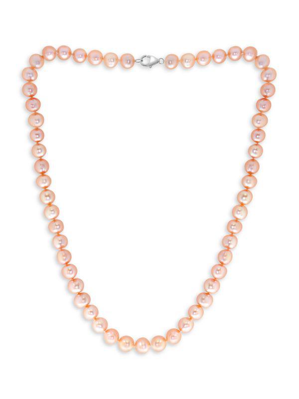 Effy Sterling Silver & 7-8MM Peach Freshwater Pearl Necklace