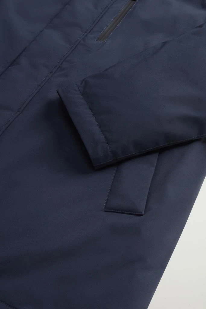 Woolrich Mountain Parka in Stretch Nylon - Men - Blue 9
