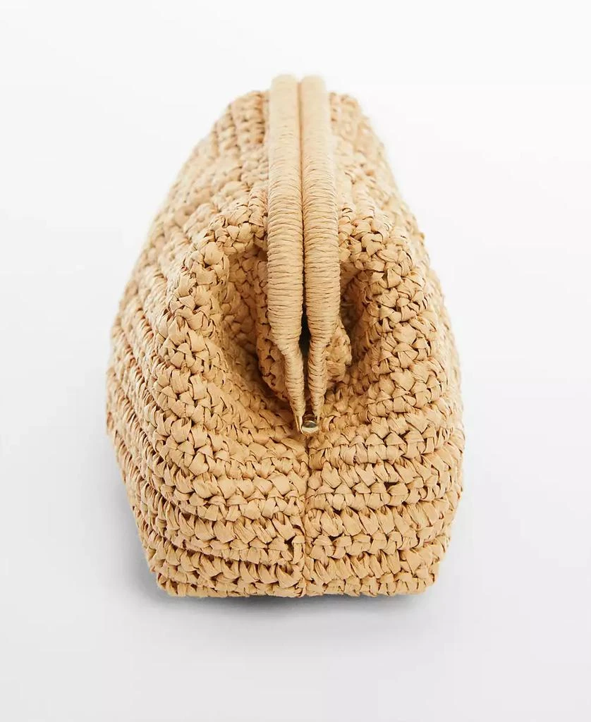 Mango Women's Natural Fiber Clutch Bag 2