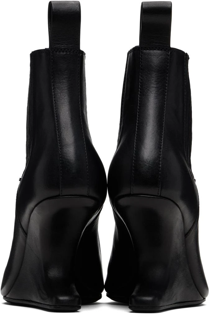 Rick Owens Black Concordians Runway Ankle Sharp Boots 2