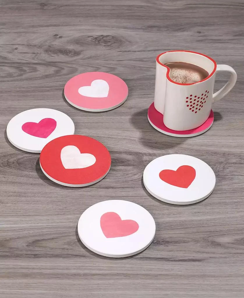 Thirstystone Printed Heart Coasters, Set of 6 2