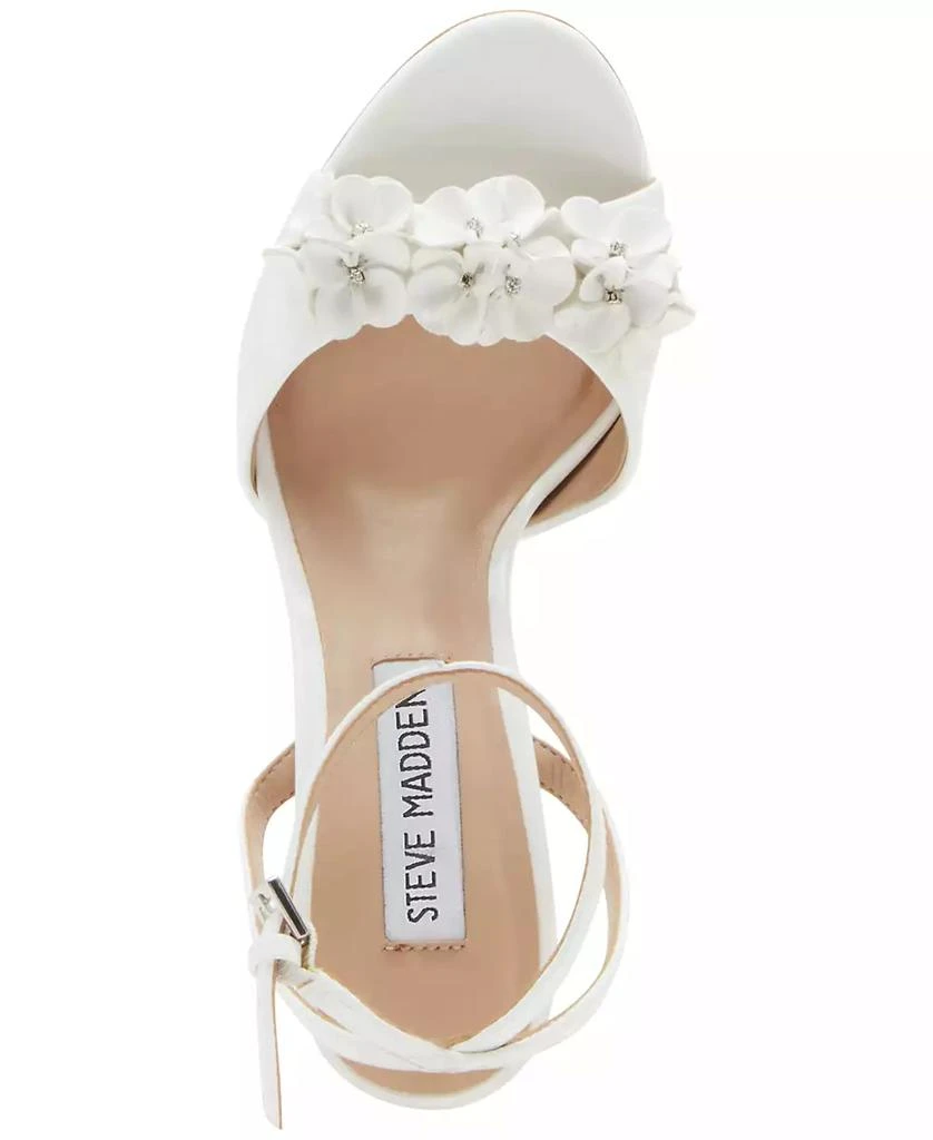 Steve Madden Women's Floral Two-Piece Stiletto Dress Sandals 4
