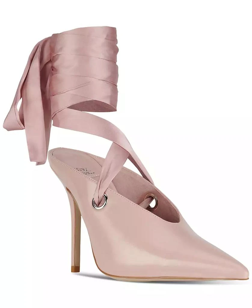 Jeffrey Campbell Women's Grateau Sculpted High-Heel Lace-Up Mules 1