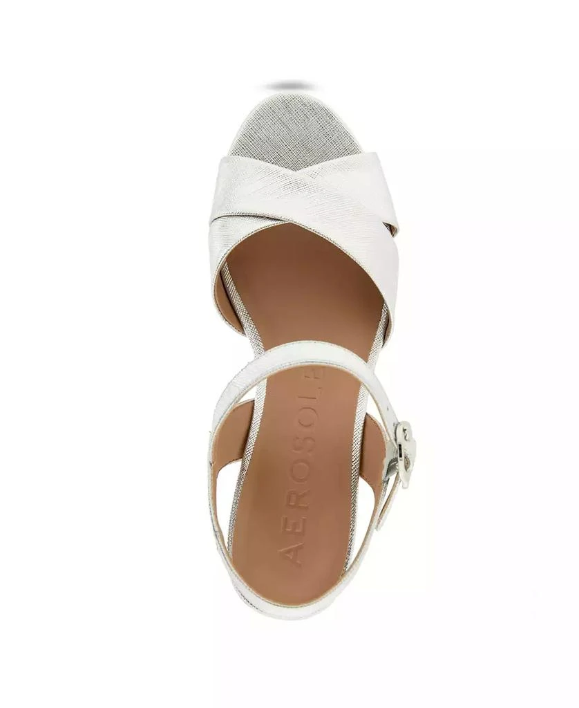 Aerosoles Women's Cosmos Round Toe Platform Sandals 4