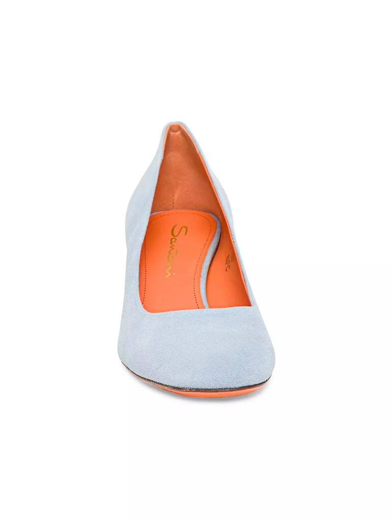 Santoni Fight 50MM Suede Pumps 5