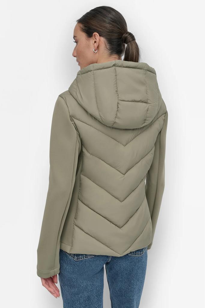 DKNY MIXED MEDIA LIGHT WEIGHT PUFFER