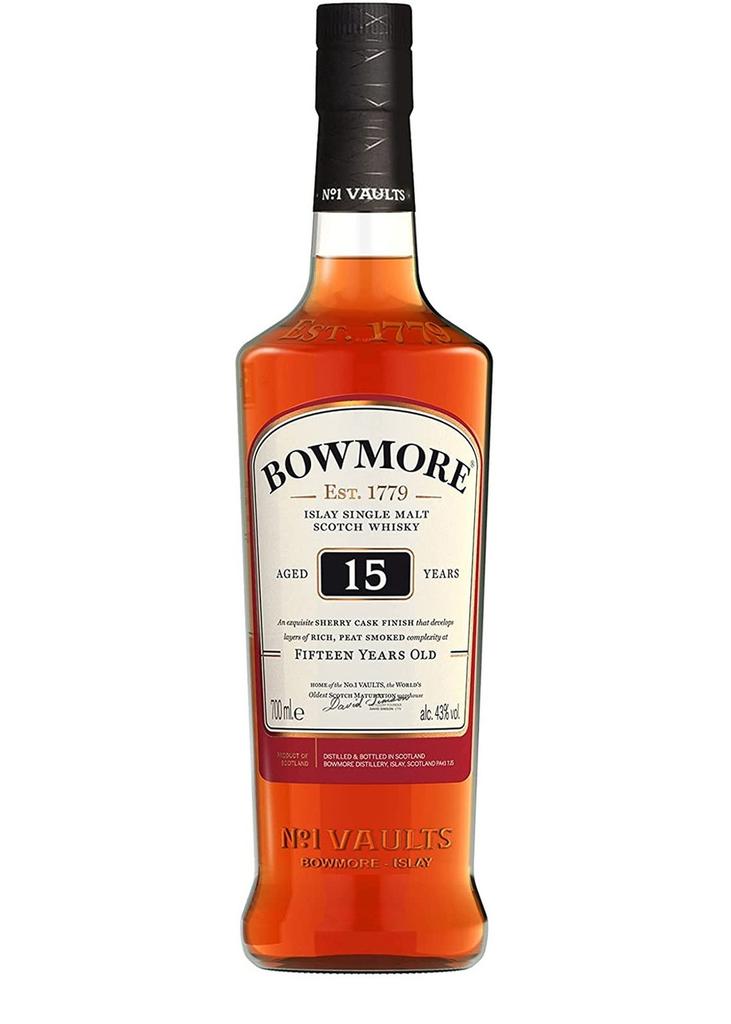 BOWMORE 15 Year Old Single Malt Scotch Whisky