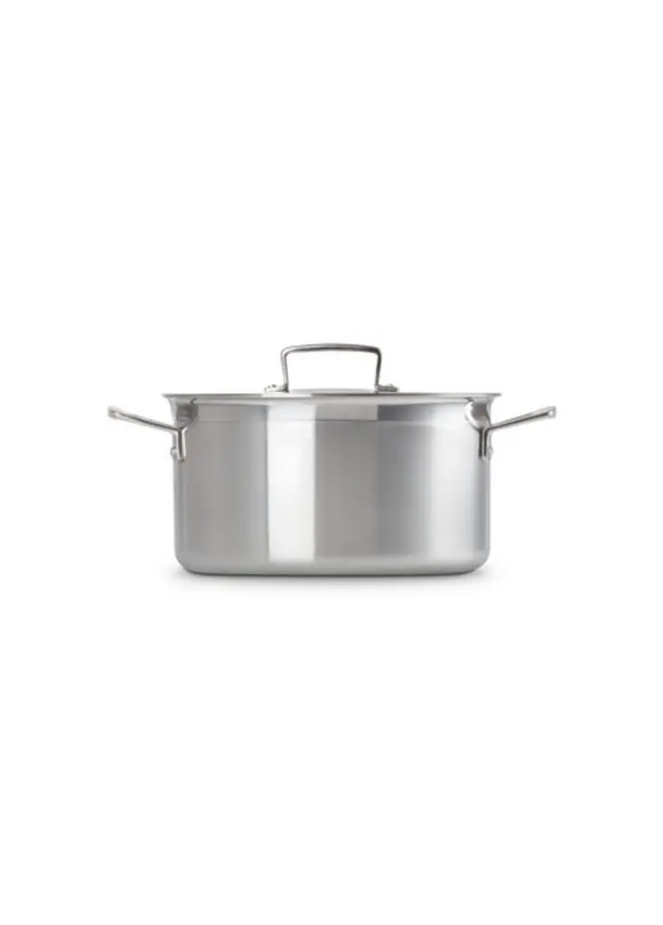 Le Creuset Classic 3-ply stainless steel deep casserole 24cm 6.0l 2