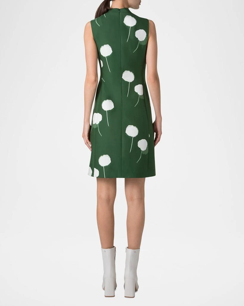 Akris Windflower-Print Sleeveless Cotton-Silk Dress 3