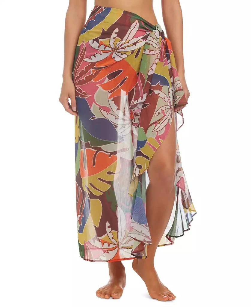 Bleu Rod Beattie Women's Tropical-Print Sarong Cover-Up 1