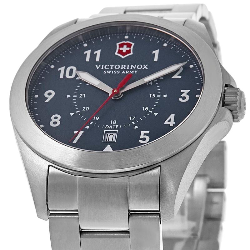 Swiss Army Heritage Quartz Blue Dial Steel Men's Watch 241967