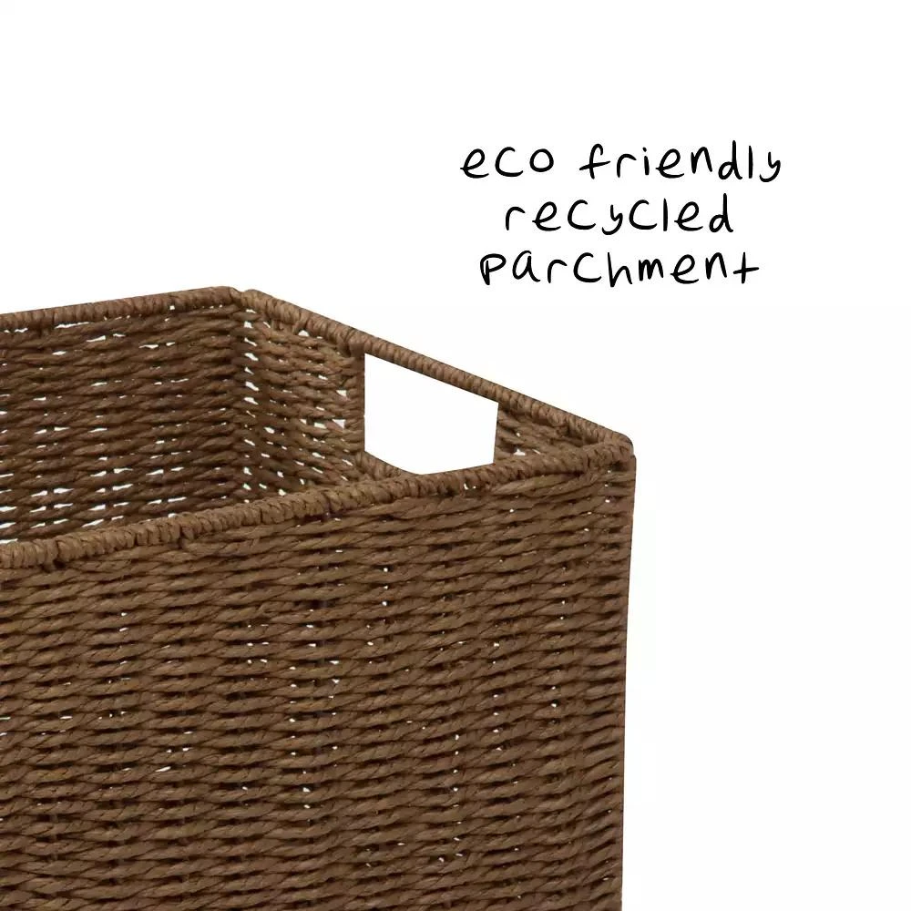 Honey Can Do Parchment Cord Storage Basket 4