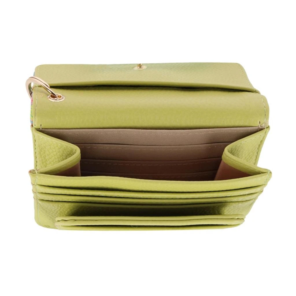 Buxton Women's Madras Vega Leather Mini Flap Card Case 5