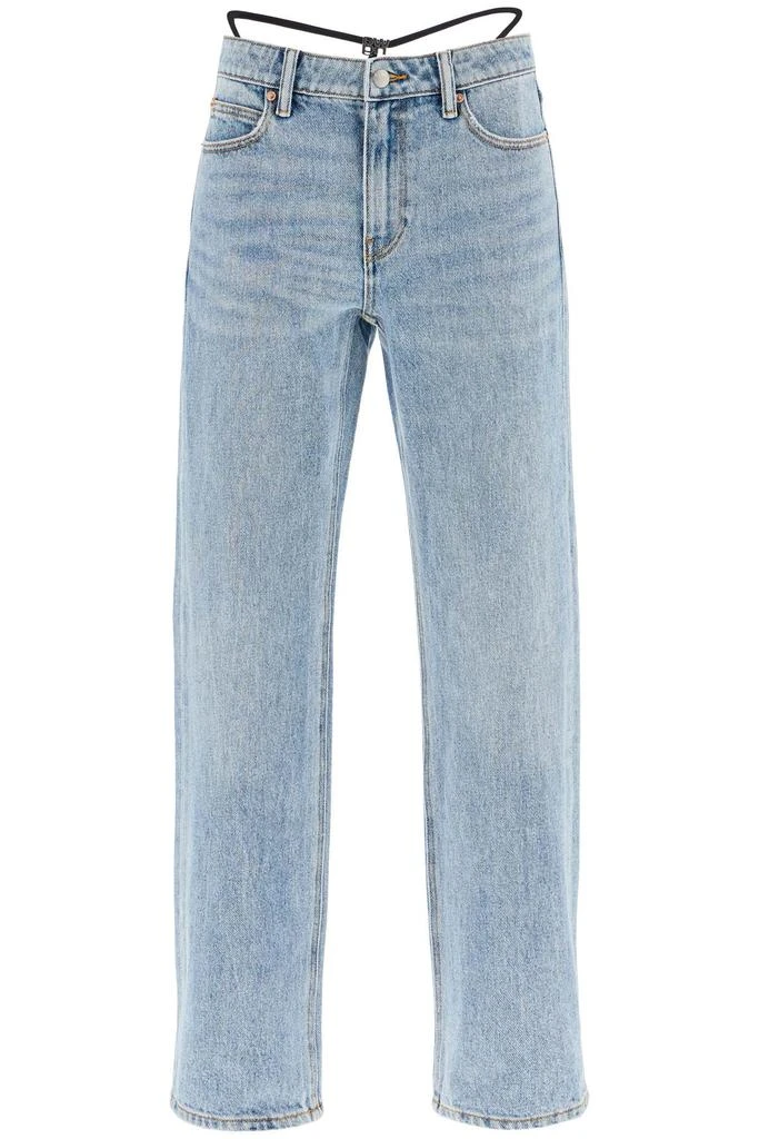 Alexander Wang straight jeans with integrated thong 1