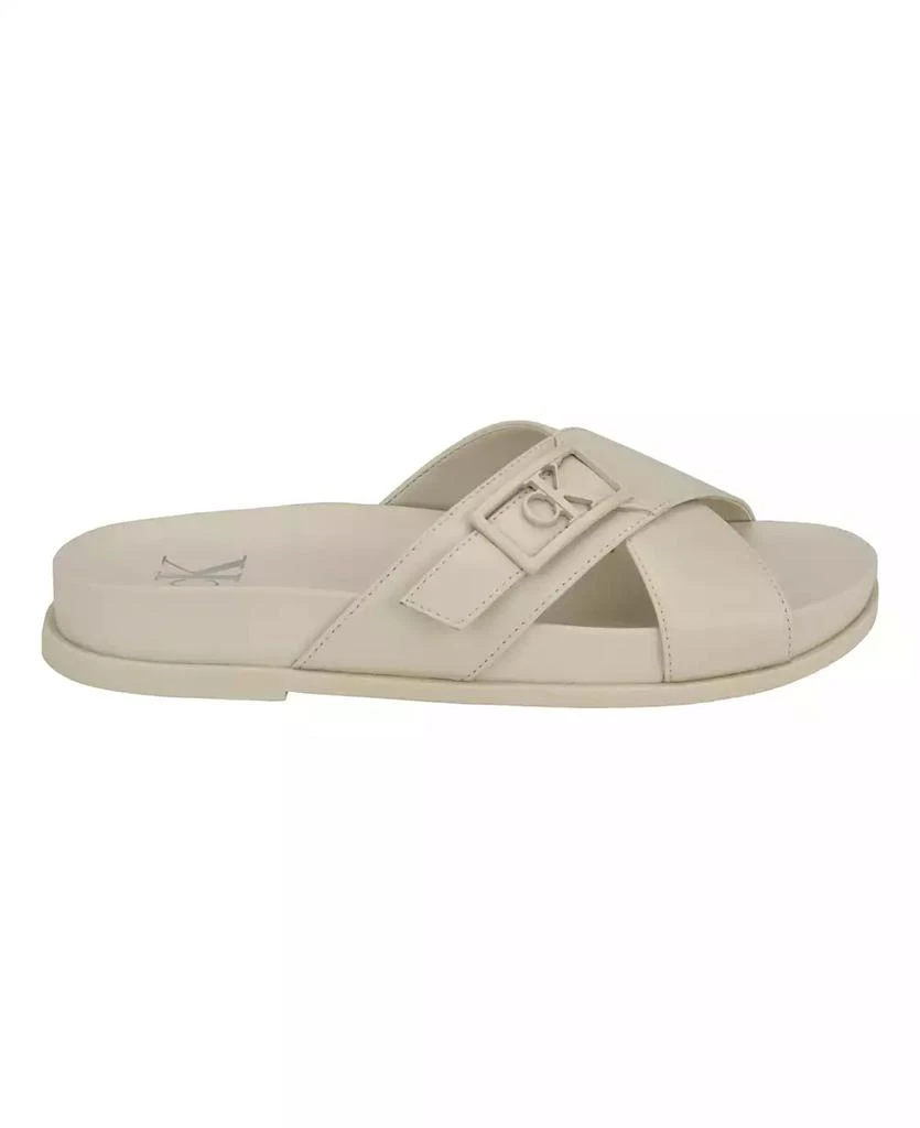 Calvin Klein Women's Eandria Criss-Cross Flat Casual Sandals 2