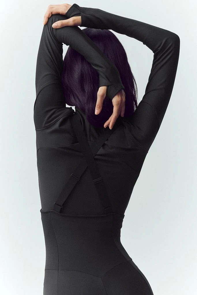 Alo Airlift Winter Warm Mesh Ski Time Long Sleeve - Black 2