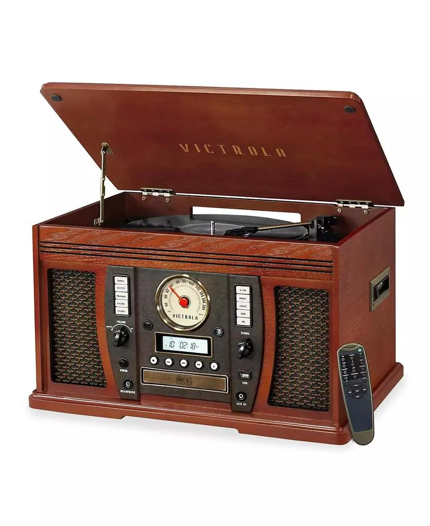 Victrola Aviator Signature Bluetooth Record Player, Mahogany