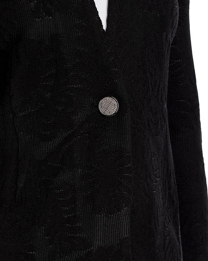 Misook One Button Knit Jacquard Jacket - Heritage Fit 3