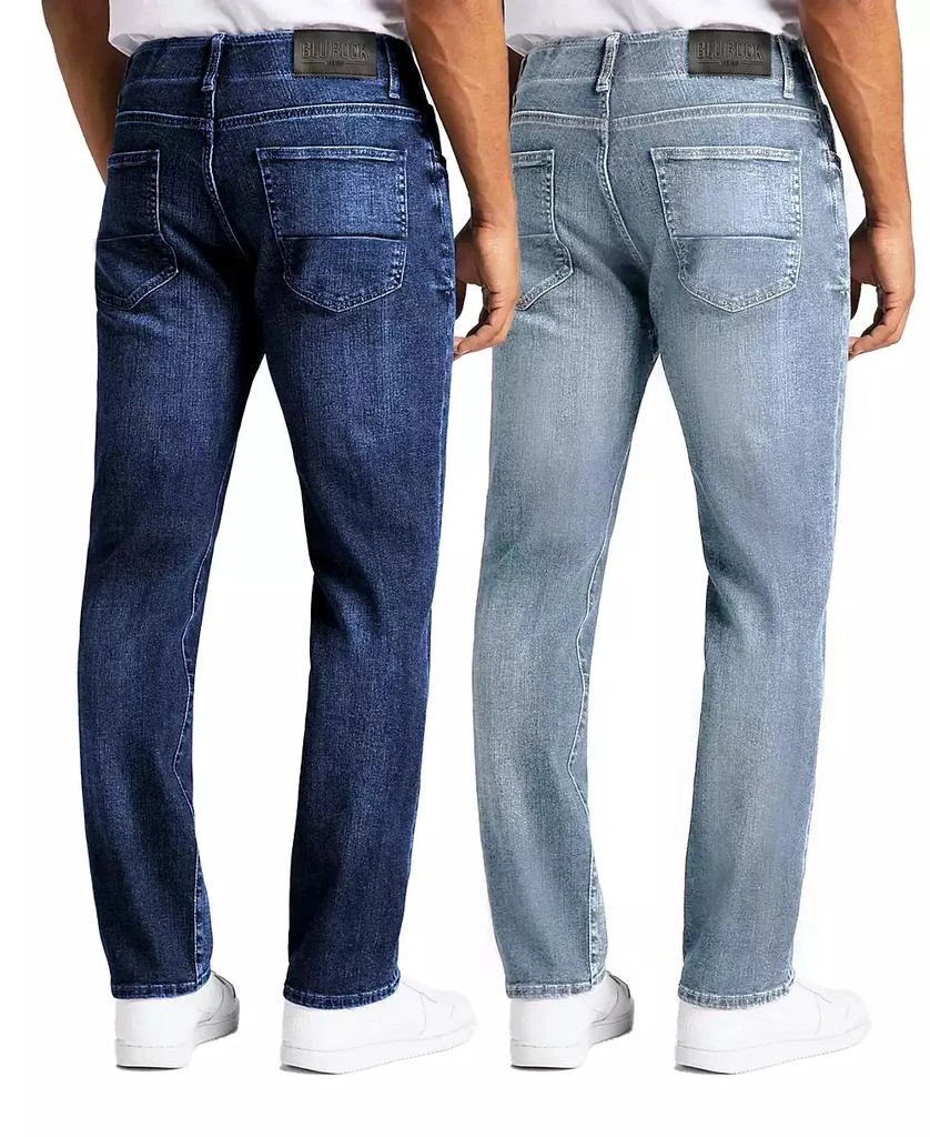 Blu Rock Men's Flex Stretch Slim Straight Jeans, Pack of 2 4