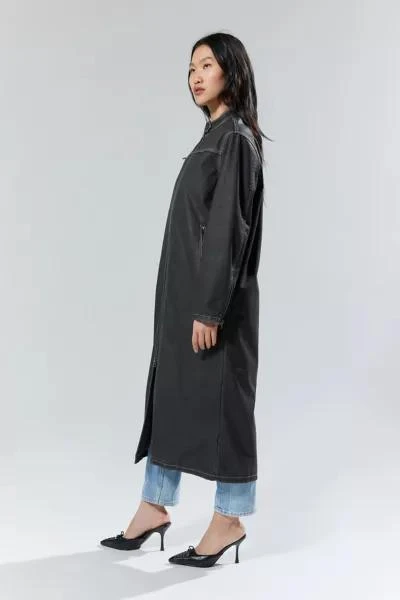 Silence + Noise Silence + Noise Riley Faux Leather Moto Trench Coat 3