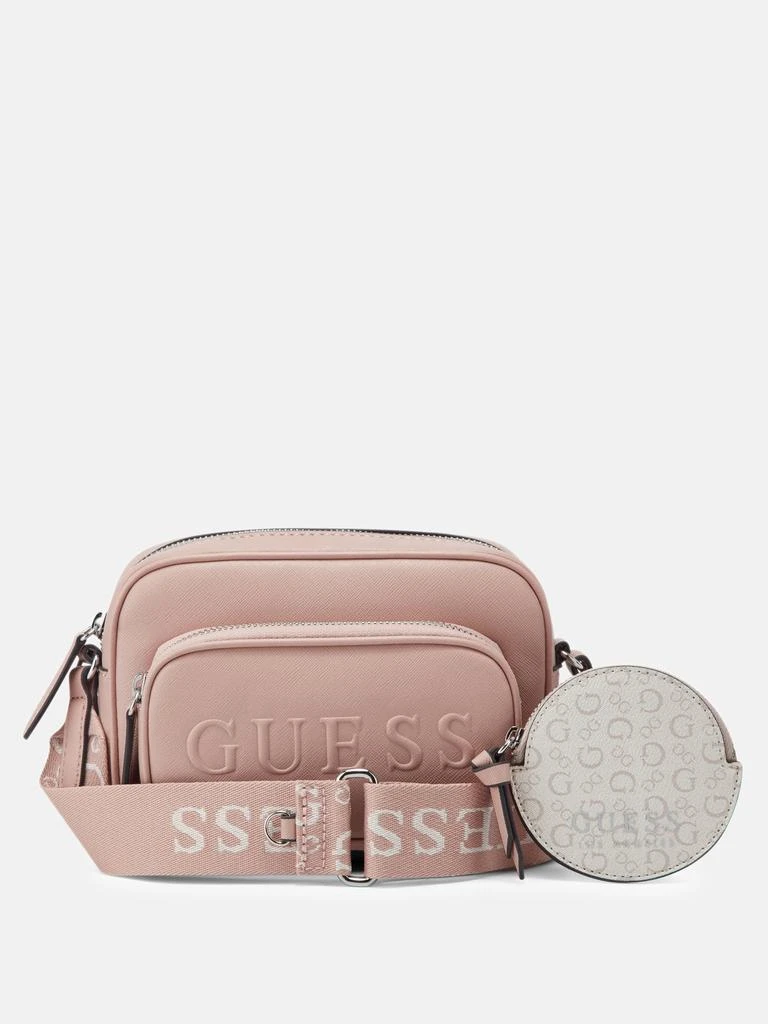 Guess Factory Lya Mini Double-Zip Crossbody 1