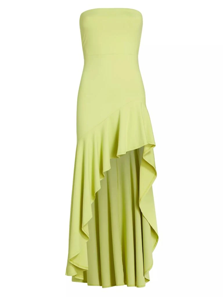 Susana Monaco Tube Ruffle High-Low Maxi Dress 1