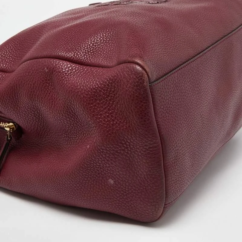 Tory Burch Tory Burch Burgundy Leather Chain Tote 10