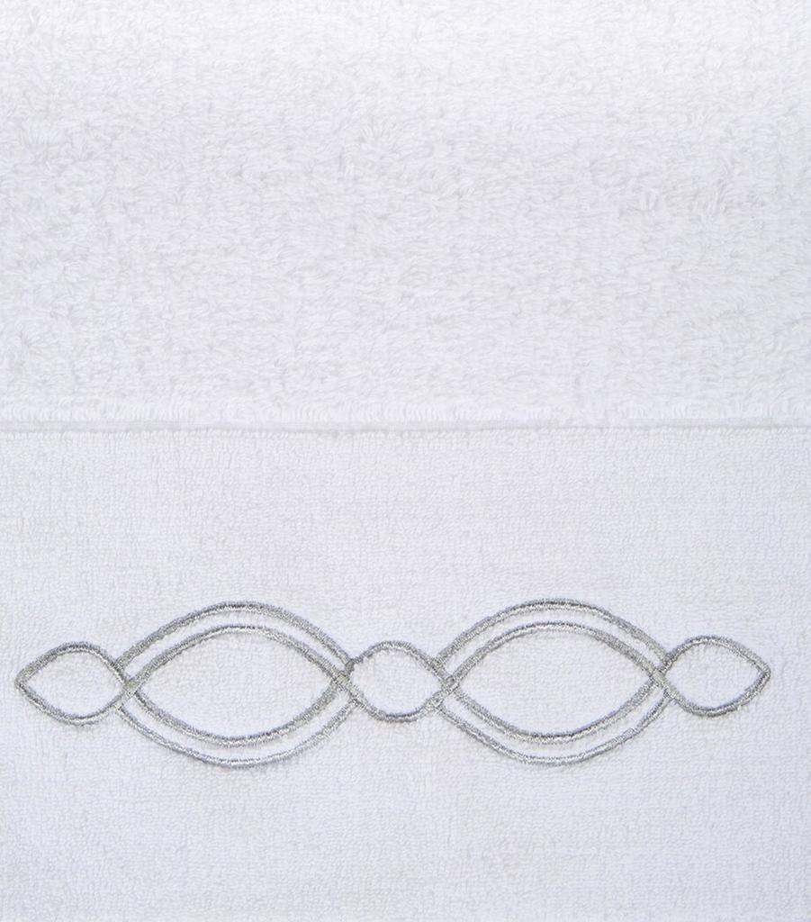 Abyss & Habidecor Décor Silver Trim Guest Towel 40cm x 75cm