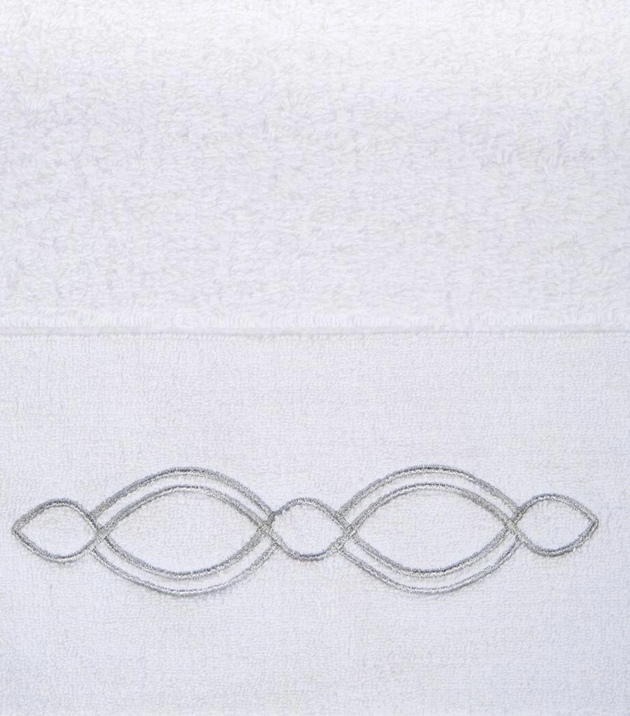 Abyss & Habidecor Décor Silver Trim Guest Towel 40cm x 75cm 2