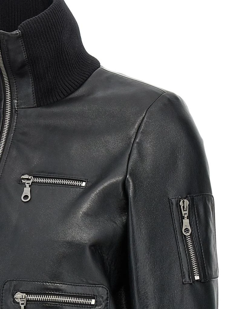Chloé Chloé Leather Bomber Jacket 4