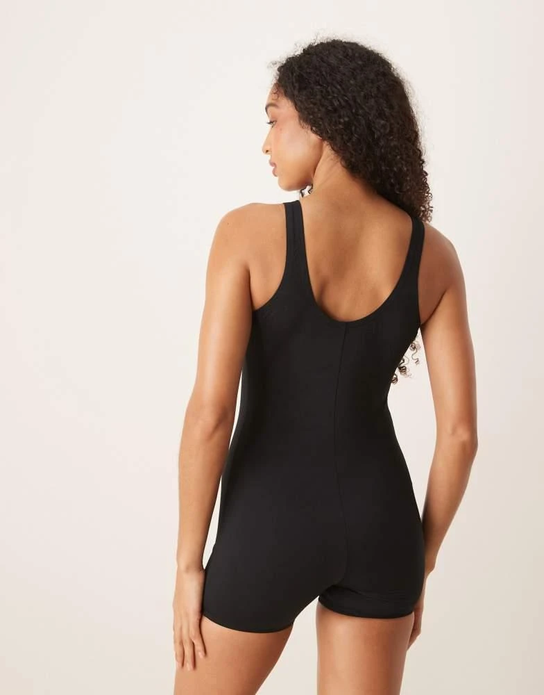 NIKE Nike Hydrastrong shorty swimsuit in black 2